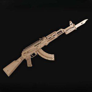 고무줄총 만들기 AK47 베그 조립식 퍼즐 나무총 DIY