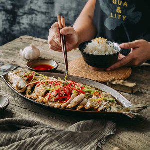 회접시 물고기 모양 그릇 일식 초밥 횟집 생선 찜 요리