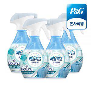 페브리즈 섬유탈취제 다우니 실내건조프레쉬클린향 본품 370ml 4개