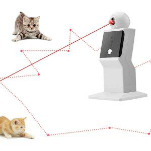 고양이 레이저 장난감 자동 무작위 움직이는 인터랙티브 레이저 고양이 빨간점 운동 장난감