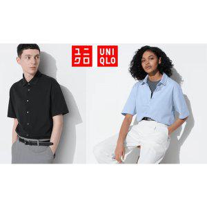 UNIQLO 유니클로 남여공용 에어리즘 코튼 풀오픈 폴로 반팔 셔츠 467039