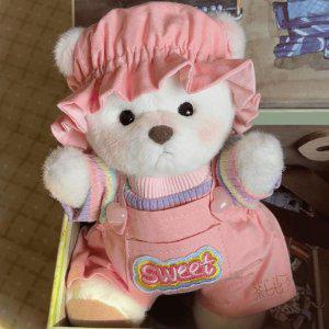 줄무늬 토끼 레나베어 테디테일즈 곰인형 옷 20cm 스웨트 셔츠 멜빵 핸드메이드 의류