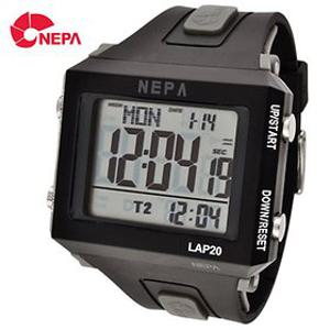 네파 NEPA 시계 N230 BK(PO) / N230 OR / N230 WH 손목시계 듀얼타임 렙메모리 빅사이즈