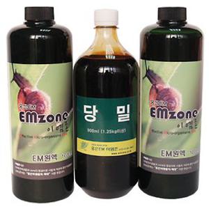 좋은 미생물 EM원액 1000ml x 2개 + 당밀 900ml x 1개