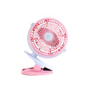 충전미니선풍기(멀티)핑크 탁상용선풍기 집게선풍기