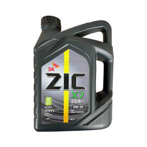 ZIC X7 ZERO 0W30 4L 가솔린 지크제로