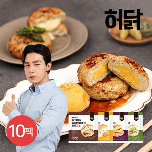 [허닭] 닭가슴살 함박스테이크 100g 4종 10팩