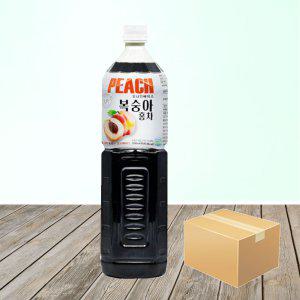 유나인베이스 복숭아홍차 1.5L x 8개/과일원액 아이스티