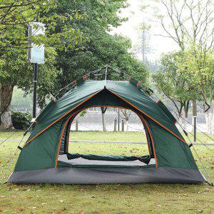 2 3인용 오토 원터치 텐트 그린 야외캠핑 자동 간편설치