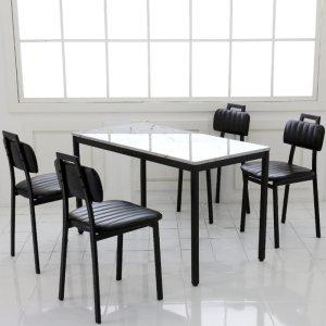 마블 식탁테이블 대리석무늬 4인용 업소용 카페테이블