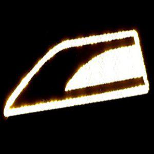 차량용 형광색 발광시트지 안전테이프 자동차 야간 안전 야광