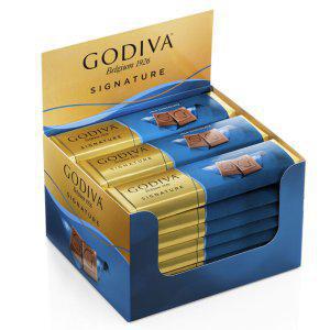 24개 세트 고디바 밀크 초코릿 초코바 43g Godiva 벨기에 프리미엄 초콜렛 진한맛
