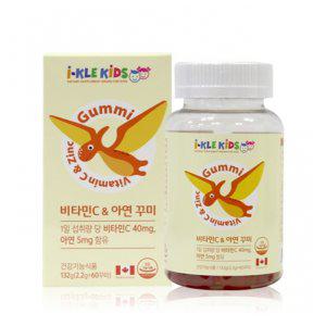 아이클키즈 비타민C 아연 어린이 성장 발달 필수 면역력 캐나다산 츄어블 60꾸미