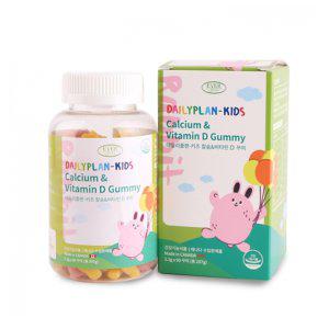 데일리플랜 키즈 칼슘 비타민D 어린이 성장 필수 면역력 캐나다산 과일향 츄어블 90꾸미