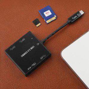 노트북 휴대용 카드리더기 SD USB 메모리연결 허브