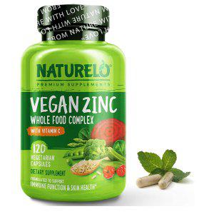 NATURELO Vegan Zinc 아연 복합 수퍼푸드 비타민 해외