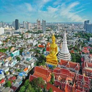 도로 빅 부다(Big Buddha), After the Rain Cafe, 톤부리 시장 및 왓 아룬(Wat Arun)의 왓 파크남(Wat Paknam) | 태국