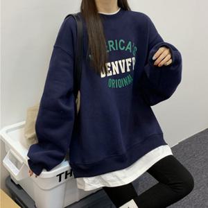 아메리카 덴버 긴팔 맨투맨 티셔츠 루즈핏 기본 레이어드