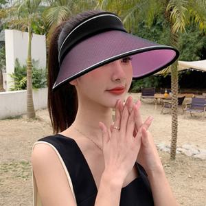 썬캐치 컬러 변색 썬캡(블랙) 햇빛 차단 챙넓은모 자선캡 모자 여름 자외선 uv 가리개