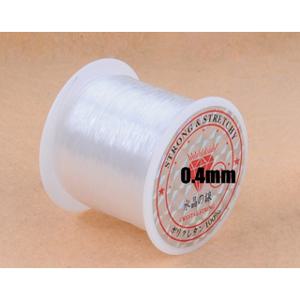 투명 비탄성 비즈공예 낚시줄 0.4mm