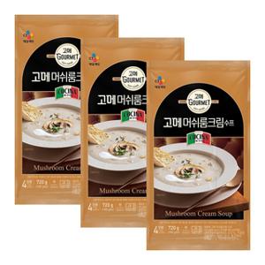 씨제이 고메 머쉬룸 크림 수프 180g x 4 x 3