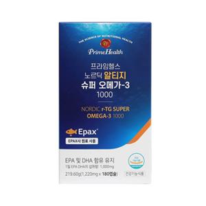 노르딕 RTG 슈퍼 오메가3 ,1000/ 1,220mg x 180캡슐