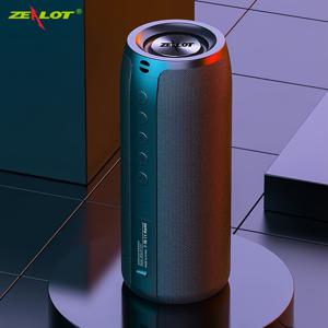 Zealot S51 무선 스피커 방수 및 방진 무선 스피커, 무선 5.0, 듀얼 스피커 및 헤비 베이스