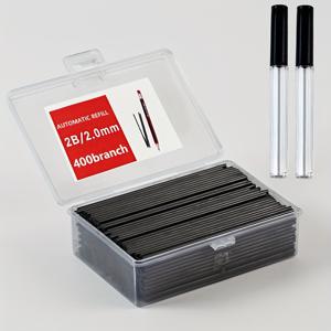 학생용 2.0mm 자동 연필 리필 - 부드러운 쓰기 및 대용량 - 2B 리드