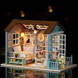 1pc DIY 미니어처 인형 집 키트, 어른용 3D 나무 미니어처 인형 집 키트, 어린이용 크리스마스 선물