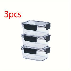 3pcs 용기, 460ml/15.55oz 식품 보존 상자 뚜껑과 함께, 채소, 과일 및 기타 음식물을 담을 수 있으며, 주방 냉장고 및 캐비닛, 가정 용품에 적합합니다