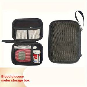 휴대용 EVA 포장 가방으로 된 1개의 혈당 측정기 보관 상자, 방수 방진 정리함