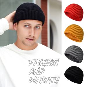 1pc 패션 간단한 따뜻한 스컬리 비니 모자, 평범한 색 가을 겨울 비니 캡, 선물로 이상적인 선택