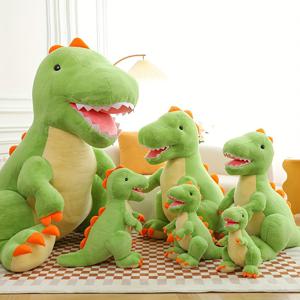 1pc 귀여운 티라노사우루스 렉스 베개, 녹색 공룡 플러시 장난감 인형, 생일 선물 크리스마스 선물