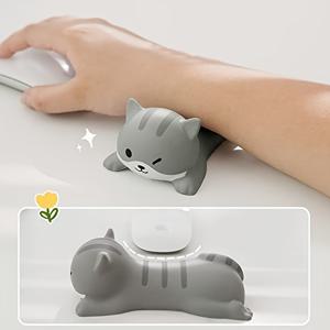 마우스 키보드 컴퓨터 책상 인체 공학적 사무용품 느리게 상승하는 PU 마우스 패드용 귀여운 손목 받침대 지원