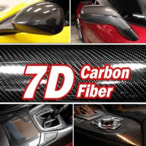 7D 탄소 섬유 스티커 방수 광택 비닐 롤 오토바이 데칼 멀티 사이즈 무료 도구 자동차