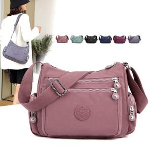 패션 멀티 포켓 크로스바디 가방, 간단한 숄더백, 여성용 캐주얼 핸드백 및 메신저 퍼스