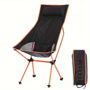 휴대용 베개가 있는 접이식 의자, 캐리백이 있는 해변 의자, 야외 정원 하이킹 배낭 여행 피크닉 바베큐용 야외 의자