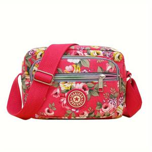여성을 위한 꽃무늬 크로스바디 가방, 세련된 캐주얼 어깨 가방, 다용도로 사용할 수 있는 일상용 새치엘