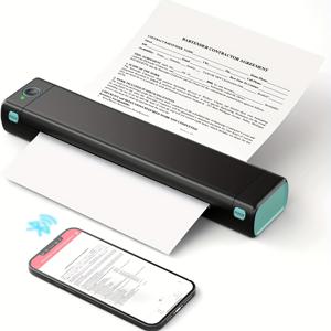 여행용 새로운 휴대용 프린터 무선, M08F-Letter 모바일 프린터 지원 8.5