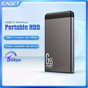 EAGET 1TB 울트라 슬림 휴대용 외장 하드 드라이브 HDD, 2.5