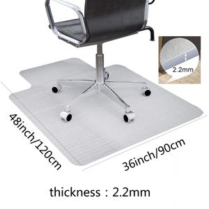 카펫을 보호하기 위한 사무실 의자용 고강도 플라스틱 책상 의자 매트