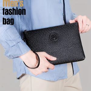 1pc 남성용 새로운 패턴 클러치 가방, 패션 비즈니스 호랑이 머리 핸드백, 비즈니스 대용량 봉투 가방, 간단한 핸드백