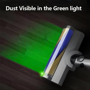 다이슨 V7 V8 V10 V11 무선 진공 청소기에 적합한 광학 감지 나무 바닥 부착물, 녹색 LED 조명 포함, 가정용, 전기 브러시 헤드 교체 부품, 녹색 빛 먼지 감지에 적합