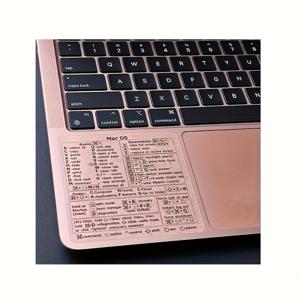 맥 OS용 2개의 학습용 비닐 키보드 단축키 스티커 (벤튀라/몬터레이/빅 서/카탈리나), 13-16인치 맥북과 호환 가능