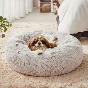 캐밍 플러시 애완 동물 쿠션 소파, 애완 동물 침대, 고양이, 소형 개 및 중형 개를위한 푹신한 베개 둥지