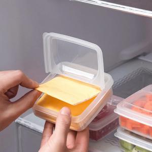 1/2pcs 버터 치즈 보관 상자, 휴대용 냉장고 과일 채소 신선 유지 정리 상자, 투명 치즈 컨테이너, 가정용 주방 용품