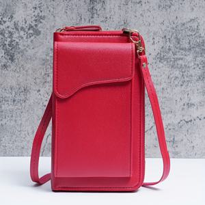 패션 크로스바디 휴대폰 가방, 단색 어깨 가방, 여성용 캐주얼 핸드백 및 폰 지갑