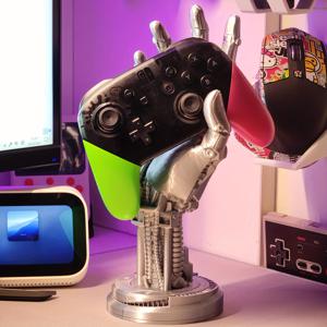 사이버펑크 게이밍 컨트롤러 스탠드 - 3D 프린트, 존니 실버핸드 디자인, Xbox, Ps4/5 등용