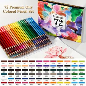 아티스트를 위한 프로페셔널한 컬러 연필, 72가지 색상, 컬러 연필 세트를 위한 컬러 연필 대량 구매, 예술 연필, 지도 연필
