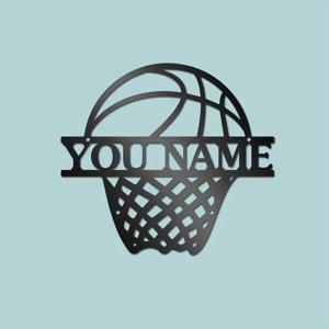 개인화된 농구 금속 사인, 농구 금속 벽 예술 농구 금속 벽 장식 농구 팬 선물 맞춤형 농구
